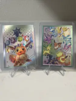 Pokemon Prismatic Evolutions Evee SPC Promo + JPN Card From Terastal Festival - Image 4