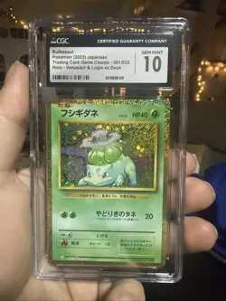 2023 Pokemon Japanese CLF-Trading Card Game Classic #001 Bulbasaur CGC 10 - Image 1
