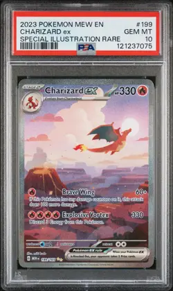 2023 Pokemon Mew En-151 #199 Charizard Ex Special Illustration Rare PSA 10 - Image 1