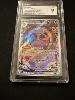 2023 Pokemon Paldea Evolved #212 Mismagius Illustration Rare CGC 9 MINT - Image 2