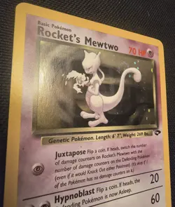 Pokemon Rocket's Mewtwo Holo WOTC Rare Vintage Card NM - Image 3
