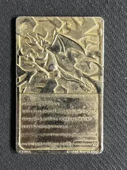Pokemon 23K Gold Plated Trading Cards 1999 Burger King 6 Card Lot w/ Charizard - Image 3