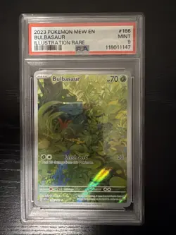 2023 Pokemon Scarlet & Violet 151 Bulbasaur 166/1165 - PSA 9 - Mint - Image 1