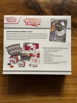 POKEMON TCG SCARLET & VIOLET WHITE FLARE ETB ELITE TRAINER BOX FACTORY SEALED B - Image 2