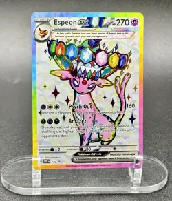 Espeon ex 175 Promo Pokemon Scarlet & Violet Promo SVP175 Promo Rare Holo NM/M - Image 2