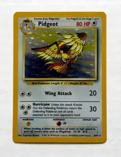 Pokemon TCG Pidgeot 8/64 Jungle Holo NO SYMBOL Error Misprint Vintage WOTC 1999 - Image 3