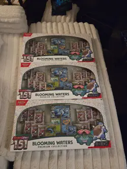 Pokemon TCG 151 - 3x Blooming Waters Premium Collection NEW & SEALED! - Image 1