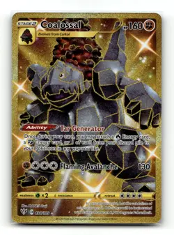 Coalossal 198/189 Rare Secret Darkness Ablaze Pokemon Near Mint - Image 1