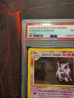 2000 POKEMON GYM HEROES HOLO #14 SABRINA'S GENGAR PSA 2.5 *Pop 1* - Image 2