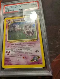 2000 POKEMON GYM HEROES HOLO #14 SABRINA'S GENGAR PSA 2.5 *Pop 1* - Image 5