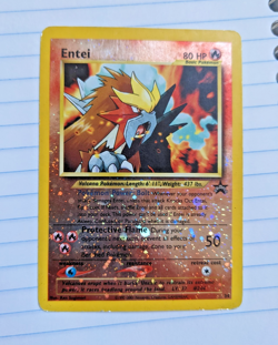Pokemon: Entei Black Star Promo # 34 Reverse Holo. LP/PL. - Image 1