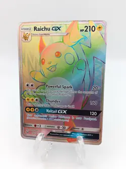 Raichu GX 75/73 Secret Rare Rainbow Shining Legends 2017 Pokemon PACK FRESH NM - Image 2