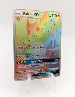 Raichu GX 75/73 Secret Rare Rainbow Shining Legends 2017 Pokemon PACK FRESH NM - Image 3