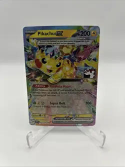 057/191 Pikachu ex Pokemon TCG Prize Pack Series 7 Play Stamped Surging Sparks - Image 1
