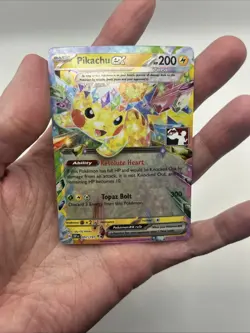 057/191 Pikachu ex Pokemon TCG Prize Pack Series 7 Play Stamped Surging Sparks - Image 3