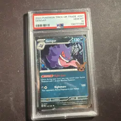 2024 POKEMON TRICK OR TRADE #057 GENGAR PSA 10 - Image 1