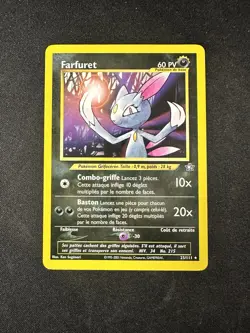 Farfuret 25/111 Pokemon Neo Genesis French Vintage WOTC Rare Non Holo 2001 - Image 1