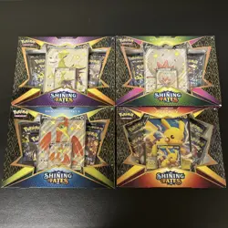 Pokemon TCG: Shining Fates Pikachu V And 3 Others Set Of 4 Boxes NFS - Image 1