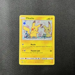 2019 Pokemon TCG Pikachu w/ Mimikyu SM162 Black Star Promo Holo Rare Sun & Moon - Image 1