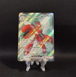 Pokemon Scizor ex Full Art Holo Ultra Rare 195/162 SV05 Temporal Forces TCG - NM - Image 1