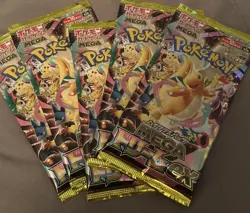 5x Mega Dream Ex Pokemon Booster Packs Lot Japanese SEALED - IN HAND - Image 1