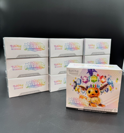 Pokemon TCG English Prismatic Evolutions Elite Trainer Box x10 ETB's w/ Case Box - Image 1