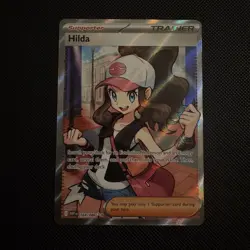 Hilda 164/086 White Flare Holo Pokemon TCG Full Art Ultra Rare - Image 1