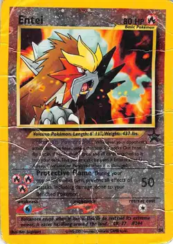 Entei 34 Promo Wizards Black Star Promos Pokemon HP/DMG - Image 1
