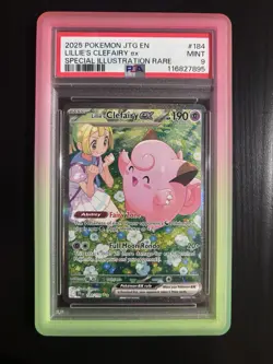 Pokemon Lillie's Clefairy EX Journey Together SIR 184/159 PSA 9 - Image 1