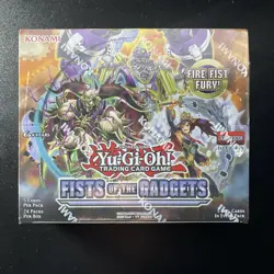 2019 YuGiOh Fists of the Gadgets Brand New Factory Sealed 24 Pack Box - Image 1