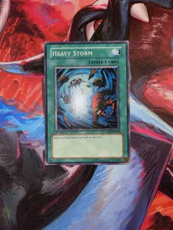 Yugioh! Heavy Storm SD3-EN021 Common 1st Edition Moderate Play - Image 1