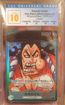 Bandai Kozuki Oden OP01-031 Romance Dawn One Piece Foil CGC 10 Japanese - Image 1