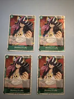 X4Monkey.D.Luffy ST16-005 Pirate Foil The Best Vol 2 One Piece PRB-02 NM X4 - Image 1