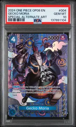 Gecko Moria Special Alternate Art One Piece Op08-Two Legends 004 NM PSA 10 - Image 1