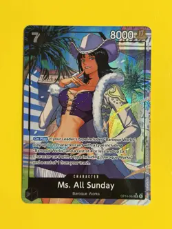 One Piece Ms. All Sunday Alternate Art OP14-084 Azure Sea's Seven Foil Alt Art - Image 1