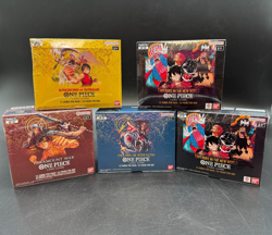 Lot of (5) One Piece TCG EN Assorted Booster Boxes SEALED OP-09-02-04-03 - Image 1