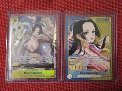 One Piece Set Op-14 Boa Hancock Leader Alt & Sr Alt NM Op14-041 Op14-112 - Image 1
