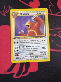 Pokemon TCG 1st Edition Ursaring 34/75 Neo Discovery Non-Holo Rare Card 34/75 - Image 1