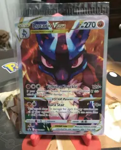 Lucario VSTAR SWSH291 Sword & Shield Promo Holo Card Sealed, Near Mint - Image 1