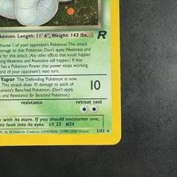 Pokemon Vintage Dark Arbok Holo Rare TCG Card 2/82 WotC - Image 4