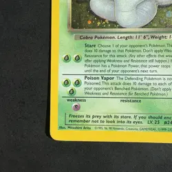 Pokemon Vintage Dark Arbok Holo Rare TCG Card 2/82 WotC - Image 5