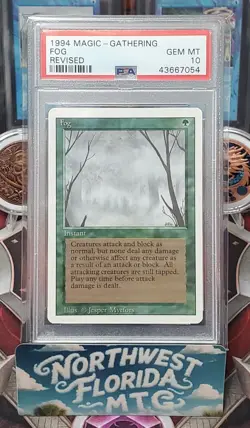 Graded MTG Card - PSA Gem Mint 10 - 3rd Edition (Revised) - Fog - Image 1
