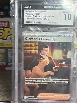 Pokemon TCG Giovanni's Charisma Full Art Trainer Card 207/165 SAR SV151 - Image 4