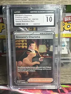 Pokemon TCG Giovanni's Charisma Full Art Trainer Card 207/165 SAR SV151 - Image 5
