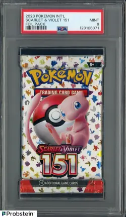 2023 Pokemon International Scarlet Violet Card 151 Foil Booster Pack PSA 9 MINT - Image 1