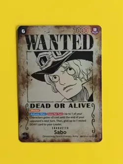 Sabo OP13-120 SP Wanted Poster Alternate Art One Piece Card English OP-13 - Image 1
