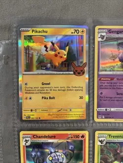 Pokemon Trick or Trade (9 Card Holo Lot) Pikachu Gengar Mimikyu - Image 2
