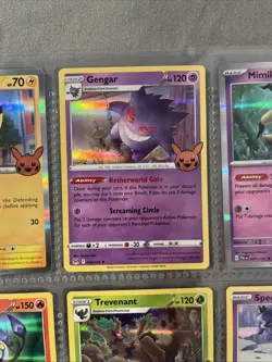 Pokemon Trick or Trade (9 Card Holo Lot) Pikachu Gengar Mimikyu - Image 3