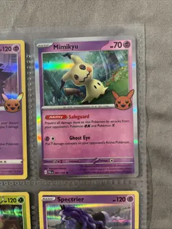 Pokemon Trick or Trade (9 Card Holo Lot) Pikachu Gengar Mimikyu - Image 4