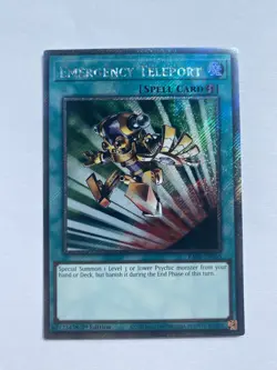 RA02-EN053 Emergency Teleport : Platinum Secret Rare Card : 1st Edition : YuGiOh - Image 1